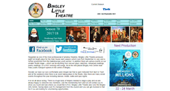 Desktop Screenshot of bingleylittletheatre.co.uk